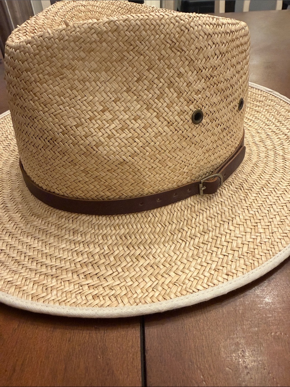 Cabela's Natural Straw Sun Hat with Black Sweatband